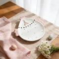 thumbnail image 6 of AURIGATE Easter Chicken Ceramic Dinner Plate, Pink Embossed Chicken Heart Pattern Serving Plate for Spring Dessert Appetizer, 6 of 6