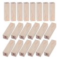 thumbnail image 1 of 20 Piezas de Bolígrafos Cortos Pretaladrados con Orificios de 7 mm. Bolígrafos Rectangulares de Madera Pretaladrados para Torneado., 1 of 1