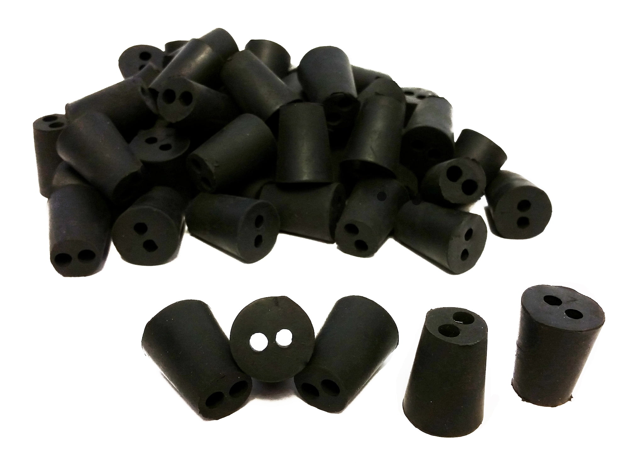 GSC International RS12 Rubber Stoppers, Size 1, 2Hole. Pack 1Pound.