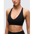 thumbnail image 3 of CRZ YOGA Butterluxe V Neck Twist Back Sports Bra For Women, 3 of 5