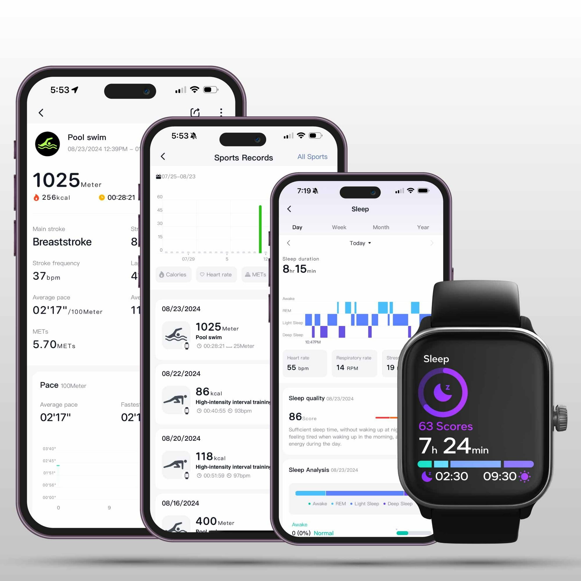 Spade & Co Health Smartwatch Smartwatch for Men &amp