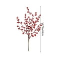 thumbnail image 3 of AYktou 16 Inch Red Berry Branches Cuttings, Artificial Flower Branch Christmas Flower Arrangement Home Decor Valentine's Day Fake Flower Table Ornaments Wedding Accessories Pomegranate Fruit, 3 of 6