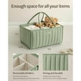 thumbnail image 3 of CareLoom Baby Diaper Bags Caddy Organizer, Stylish Nursery Storage Basket - Gift for Baby Shower, Baby Registry Must Have, Newborn Essentials - Baby Caddy Organizer for Diaper Station - Sage Green, 3 of 5