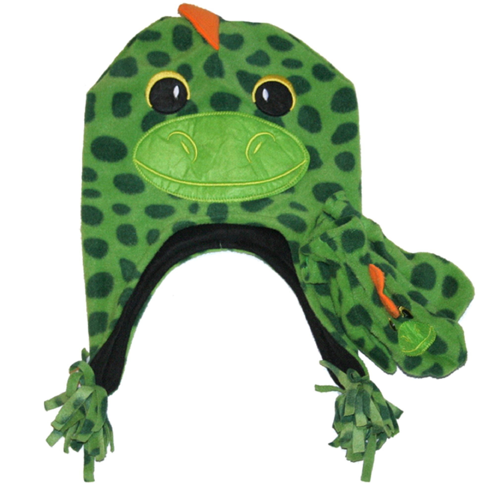 Fleece Critters Toddler Girls Hat and Mittens Green Frog (2T4T