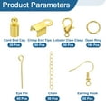 thumbnail image 3 of 390Pack Jewelry Making Supplies, 7 Type Jewelry Findings Accessories, Gold, 3 of 6