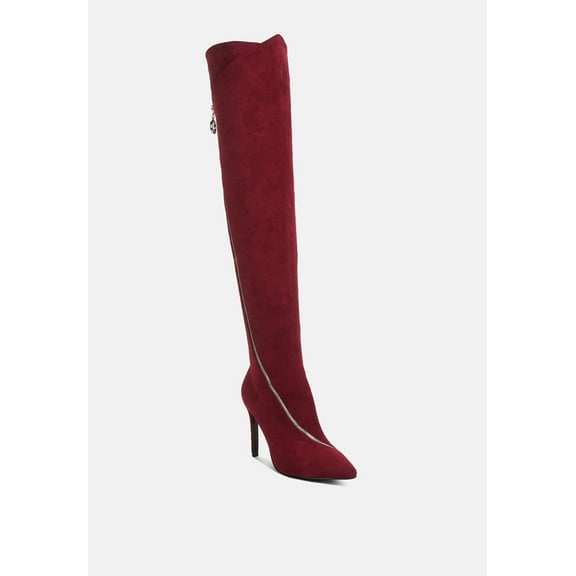 TSARINA Burgundy Zip Around Long Boot