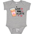 thumbnail image 3 of Inktastic I Love You a Latte with Coffee Cup Boys or Girls Baby Bodysuit, 3 of 5