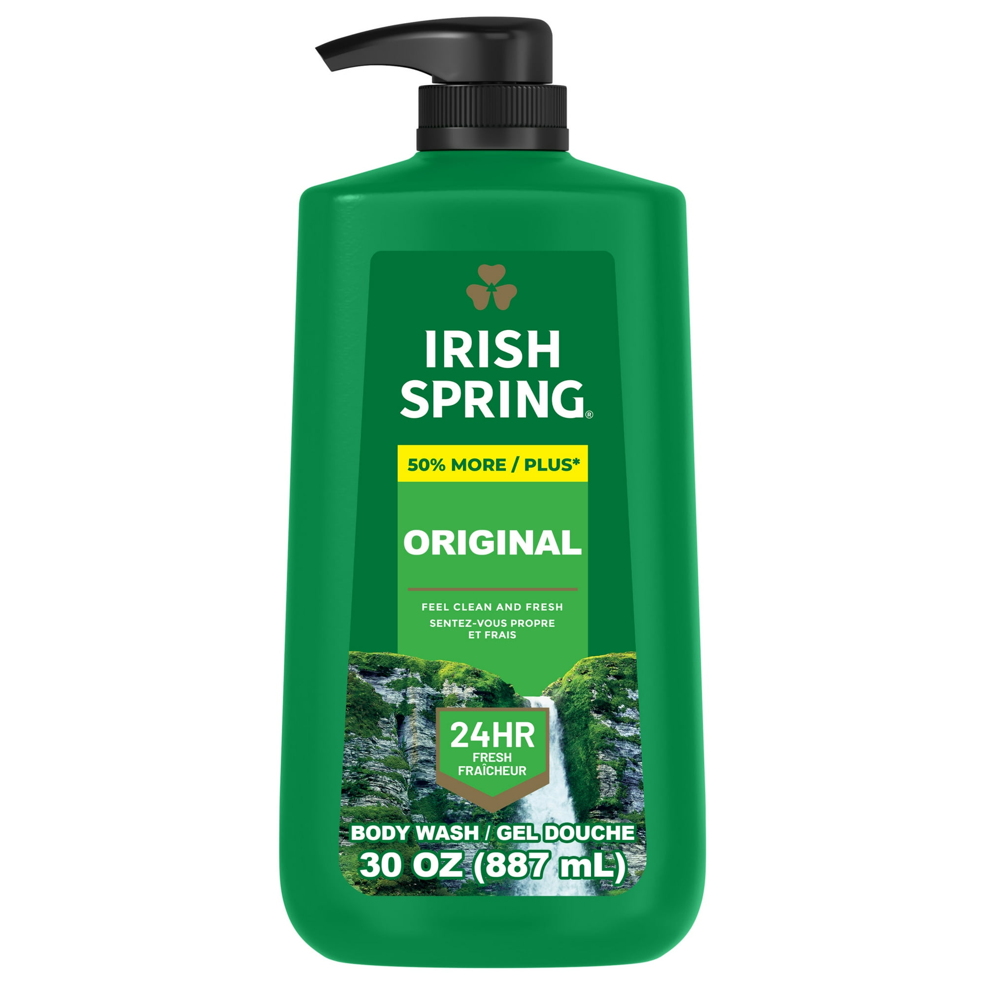 Irish Spring Mens Body Wash, Body Wash for Men, All Skin Types, Original Scent, 30 fl oz Bottle