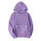 thumbnail image 3 of Sudadera con capucha gris,Sudadera con capucha y botones para mujer, cuello en V, manga larga, poliéster, ropa deportiva informal, sopatenor, 3 of 9