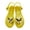 Yellow#25, variant on Womens Fashion Pearl Butterfly Flip Flops Bow Jelly Sandals Summer Flat Beach Rain Shoes