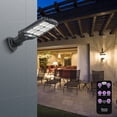 thumbnail image 4 of COFEST Black Solar-Powered Motion Sensor Outdoor Light, 3 Modes with Remote Control, IPX65 Waterproof for Fence, Yard & Patio Black, 4 of 9