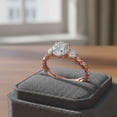 thumbnail image 5 of Mauli Jewels 0.50 Ct Three-Stone Lab Grown Diamond Engagement Ring 14K Rose Gold, 5 of 10