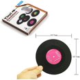 thumbnail image 2 of Juego de 6 posavasos de discos de vinilo Brillar 10,4 cm, 2 of 5