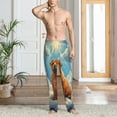 thumbnail image 3 of Cauagu Sunshine Cloud Bulldog Mens Pajama Pants Sleep & Lounge Pants,PJ Bottoms with Pockets-Small, 3 of 7