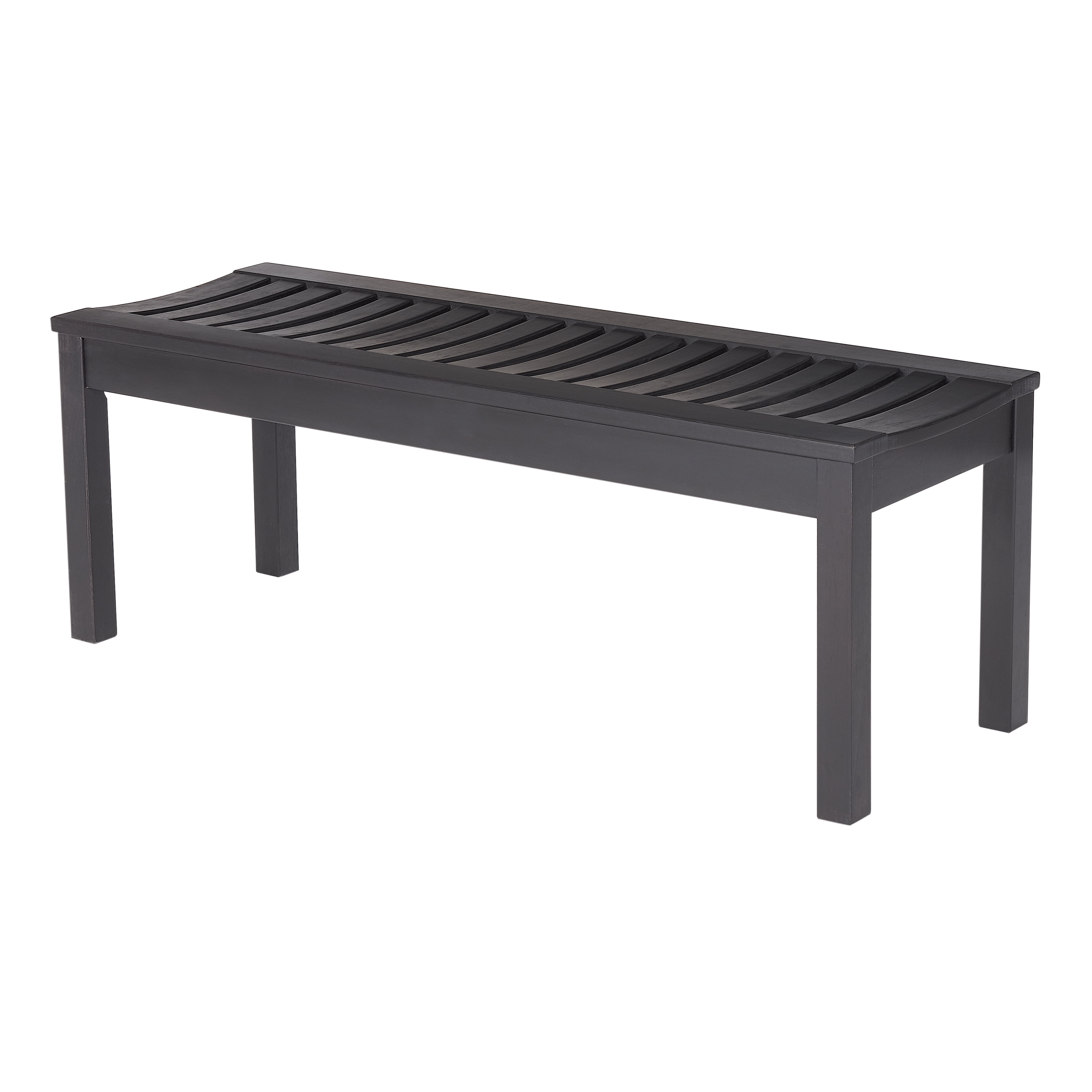 Better Homes & Gardens Delahey Slatted Wood Outdoor Bench