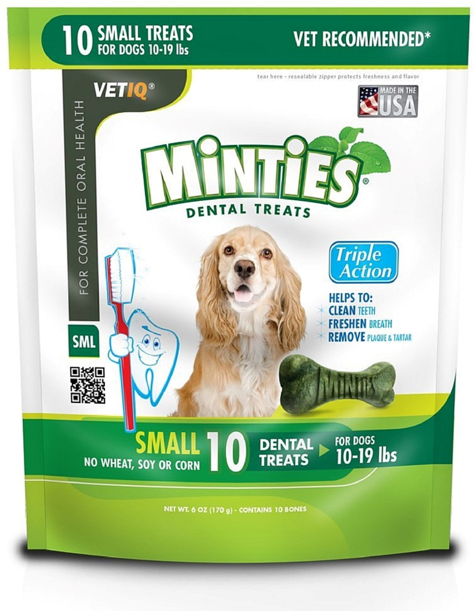 Minties Dog Dental Bone Treats, Dental Chews for Small dogs 1019