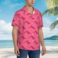 thumbnail image 3 of Fuzoiu Leopard Print Print Hawaiian Shirt for Men, Summer Beach Casual Short Sleeve Button Down Shirts, Men’s Beach Summer Shirts with Pocket,Medium, 3 of 7