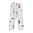 thumbnail image 5 of Balery Men'S Nautical Lighthouse Sailboat Pants,Sleepwear Pants,Pajama Pants,Pj Bottoms Drawstring And Pockets-Small, 5 of 9