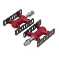 thumbnail image 2 of Pedal de bicicleta antióxido antideslizante ligero rodamiento du Bicicleta plegable bicicleta de montaña pedal plano 1 par rojo, 2 of 10