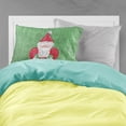 thumbnail image 2 of Christmas Santa Fleur de lis Fabric Standard Pillowcase, 2 of 2