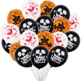 thumbnail image 4 of Kit de globos de fiesta de Halloween Suministros de decoración de látex de globos negros y naranjas para calabaza Speravity HA8427-00B, 4 of 6