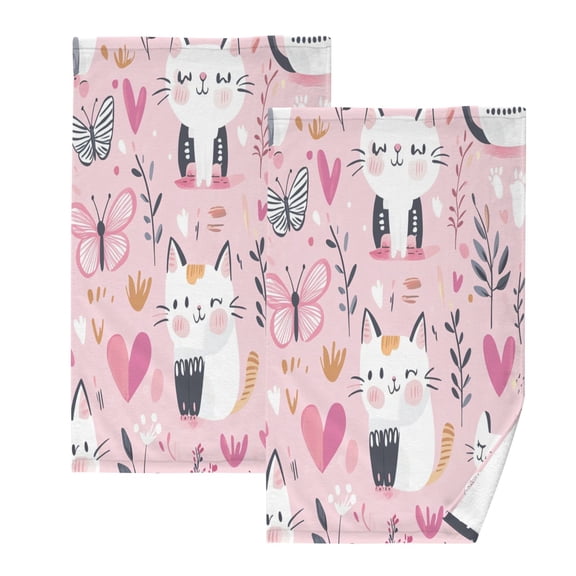 BZSMCE Face Towel Hand Towel Bath Towel Cotton Bath Towel Sets Hand Bath Towels Fashion Playful Paws Pattern