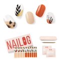 thumbnail image 1 of NAILOG Tiras de uñas de gel semicuradas tiras de esmalte de uñas extralargas (20 piezas) pegatinas de uñas semicuradas de larga duración con acabado de gel suave y brillante, diente de león, 1 of 2