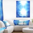 thumbnail image 1 of Blue Sky Mirrored in Blue Sea - Seascape Canvas Art Print, 1 of 3