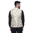 thumbnail image 5 of Atasi Floral Printed Nehru Jacket Mens Bandhgala Ethnic Jacket Party Wear Wedding Clothing-Small, 5 of 6