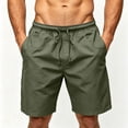 thumbnail image 4 of Mens Hiking Fishing Shorts Elastic Drawstring Waist with Pockets Outdoor Travel Short Pants Dad Gifts, 4 of 4