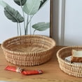 thumbnail image 4 of Bangus Woven Wicker Bread Baskets For Fruit Vegetable Bowl Food Potato Storage Organizing Keys Wallet Kitchen Counter, 4 of 5