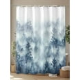 thumbnail image 4 of Fsddascl Forest Farmhouse Shower Curtain Set - 72" x 78" Washable Bathtub Curtain with 12 Hooks, Vintage Nature Tree Scenery Watercolor Waterproof Fabric Stall Shower Curtains for Bathroom/Bathtub, 4 of 6