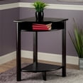 thumbnail image 2 of Pemberly Row Transitional Wood Corner Table with Curved Top in Espresso, 2 of 7