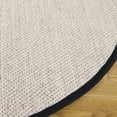 thumbnail image 3 of Safavieh Natural Fiber Kentigern Solid Area Rug, Marble/Black, 6' x 8' Oval, 3 of 10