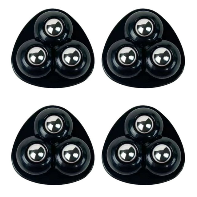 IMENGL Liquidation! Delayuji Roue Universelle Roulettes Autocollantes pour Petits Appareils Rotation à 360° Mini Roulettes pour Rangement de Meubles 4 Pcs Drcoevo Taille Unique Noir
