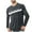 Gray, variant on Zylanna Men's Long Sleeve T-Shirts, Activewear Crew Neck Stretchy Striped Casual Tops for Sport Green