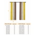 thumbnail image 6 of Fsddascl Yellow Brown Blackout Curtains for Bedroom/Living Room, Thermal Insulated Kitchen Curtains, Farmhouse Wood Grain Vintage Striped Grommet Darkening Window Treatment Drapes 52"x72"x2, 6 of 6