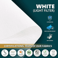 thumbnail image 3 of (W78 x H72,White)HILADUO Motorized Roller Shades Light Filter Window Roller Blinds Outside Mount Zigbee Motor Blind Shade Mobile Phone Remote Control Compatible Alexa Google Via Tuya Hub, 3 of 8