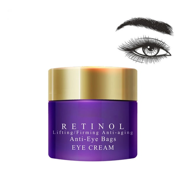 XWSHYW Brillo de Ojos Crema para Ojos con Retinol, Crema Reafirmante E Hidratante para Arrugas Ligeras Alrededor de Los Ojos, 20G