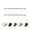 White, variant on Central Design SIDE063-2 0.625 in. Dia. Side Curtain Rod, Black - 12-20 in. - Set of 2