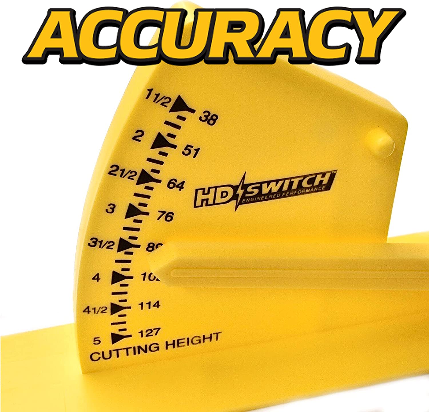 HD Switch Deck Blade Leveling Leveler Gage Gauge for John Deere Toro Exmark Scag Hustler Bad Boy Husqvarna Craftsman Dixon Troy-Bilt Lawn Mower Garden Tractors Zero Turn Lawnmowers (OEM Upgrade)