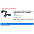 thumbnail image 2 of Coolant Recovery Tank Hose Connector - Compatible with 2001 - 2006 BMW 330Ci 2002 2003 2004 2005, 2 of 2