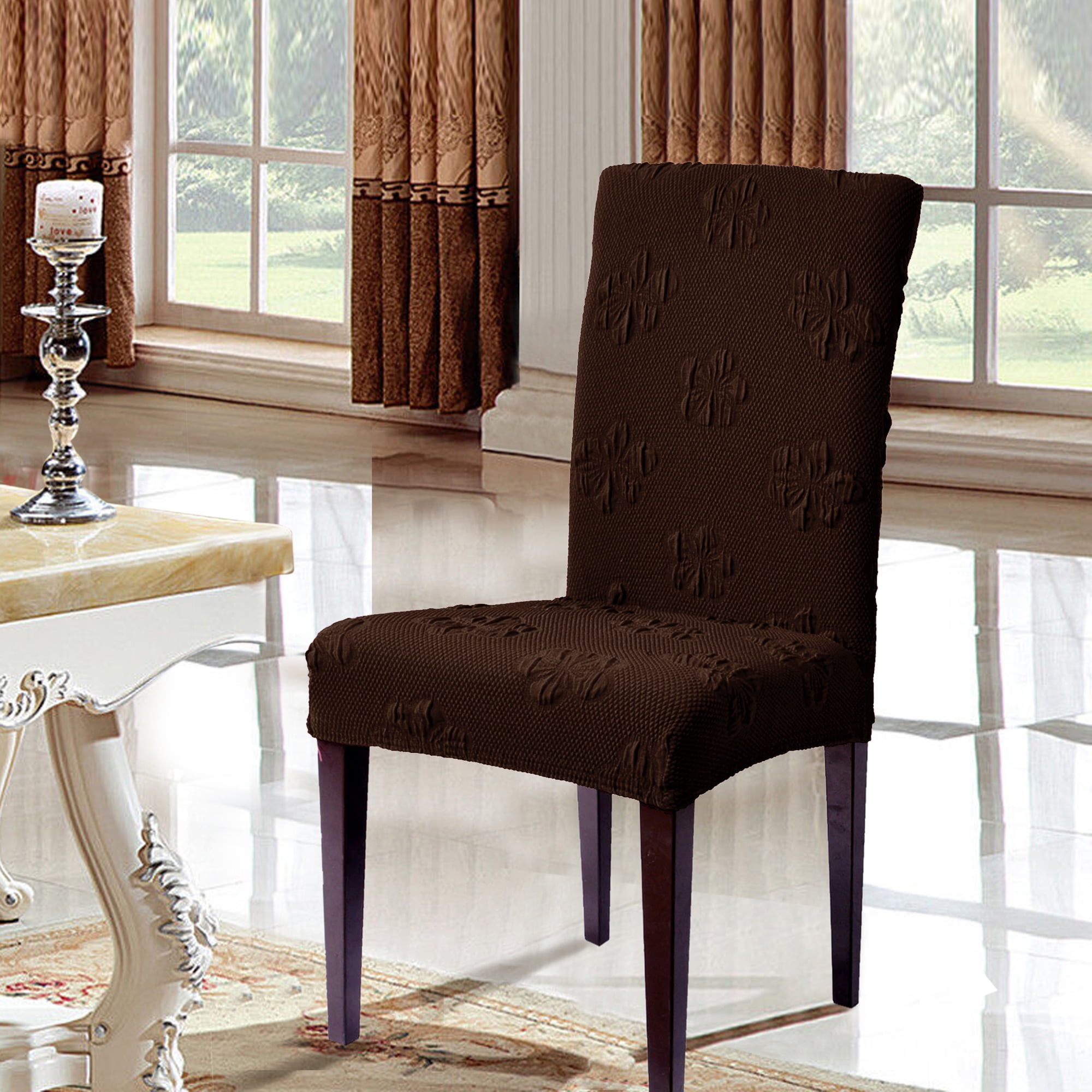 Box cushion chair slipcovers