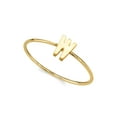 thumbnail image 4 of 1928 Jewelry 14K Gold Dipped Initial Monogram Letter Ring Size 7 (W), 4 of 4