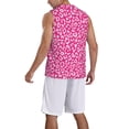 thumbnail image 2 of Honeii Leopard print basktball shirt for men and women, Unisex basketball jersey for Theme party-Medium, 2 of 6