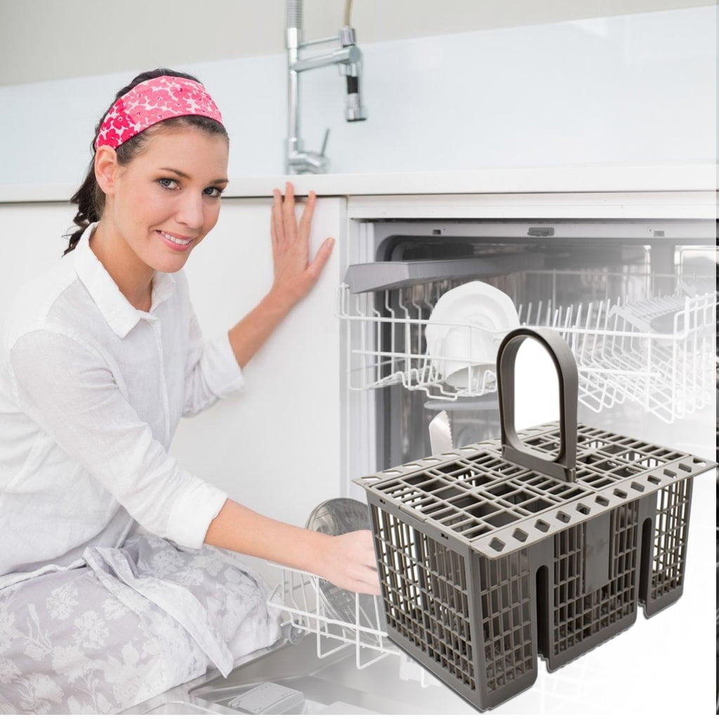 NEXAVKPR Practical Dishwasher Storage Solution Plastic Texture for Chopsticks and Forks