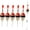 Wood and Red, variant on THKFISH Fishing Floats Bobbers Slide Floats Balsa Fishing Bobber Slip Bobbers for Crappie Panfish Trout Bass (1/2oz 2"x5.28") (1/6 1.6"x4.8") 5Pcs