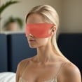 thumbnail image 6 of Unique Bargains 1 Pc Black Ear-hook Eyes Sleep Mask Soft Eye Shade Cover for Rest Orange Small, 6 of 6
