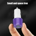 thumbnail image 6 of Fast Car Charger USB C,USB C Car Charger,Phone Car Charger,2-Port Cigarette Lighter Auto Charger Fast Charging Adapter with PD&QC3.0 Suitable For Charging All Electronic Devices(Purple), 6 of 8