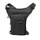 thumbnail image 2 of Riñonera para pierna, bolso de cadera, bolso de hombro, organizador, bolso de cintura para motocicleta. negro, 2 of 8